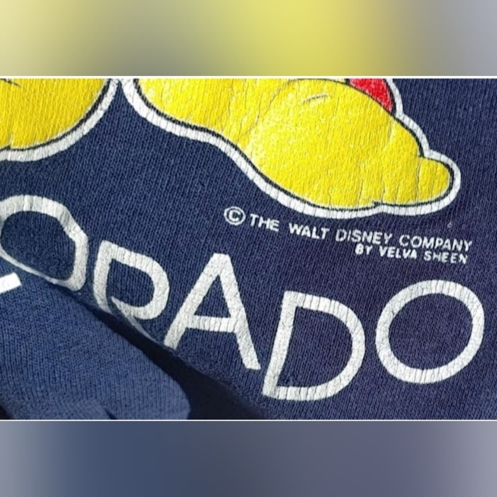 Vtg 1990s Disney Mickey Sorcerer Fantasia Crew Neck Tultex Sweatshirt (L) - Picture 6 of 9